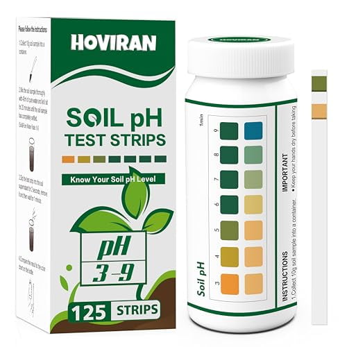 Soil pH Test Kit125 Soil pH Test Strips (3-9 Range) Quick & Accurate Soil Testing Paper for Gardens Lawns Farms Grass Flower Vegetable Compost Plants$$Garden & Patio