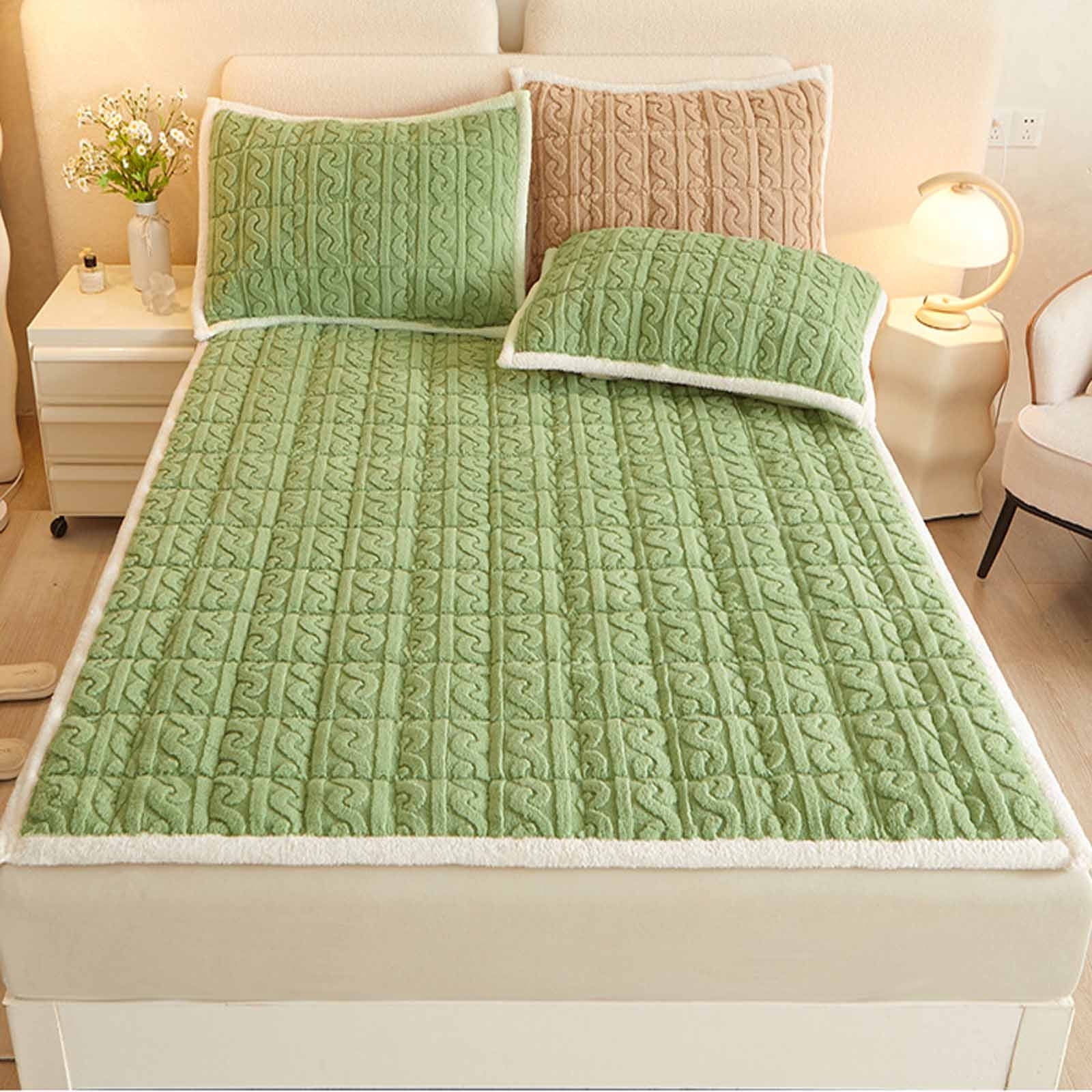 Taffeta Mattress, Winter Warm Tatami Mat, Breathable Washable Mattress, Topper Student Dormitory Cotton Padded Mattress, Foldable Warm Mattress 70.87*78.74in