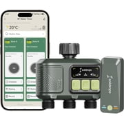 Soildrops Smart Sprinkler Timer   3 Zones, App Control, 1,000 ft Wi-Fi Hub