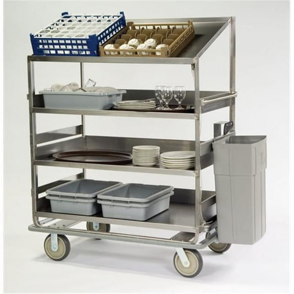 Soiled dish breakdown cart