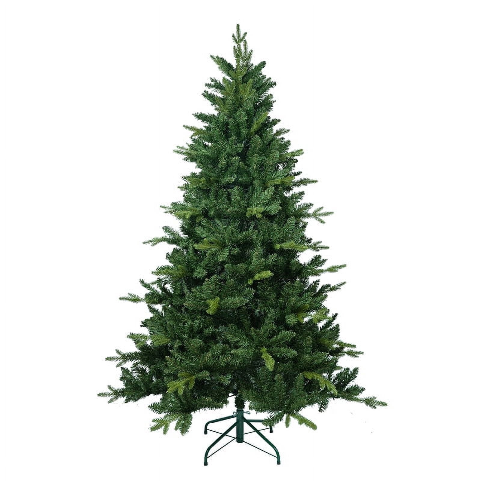 DORTALA 6FT Artificial Pencil Christmas Tree - 220 PVC Branch Tips, Unlit, With Metal Stand, Green - View #3