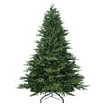 thumbnail image 1 of Soilhill Unlit Artificial Full Christmas Tree 7.5FT with 3280 PE PVC Tips, Premium Holiday Xmas Tree with Metal Hinges & Foldable Base for Home Office Party, Green, 1 of 8