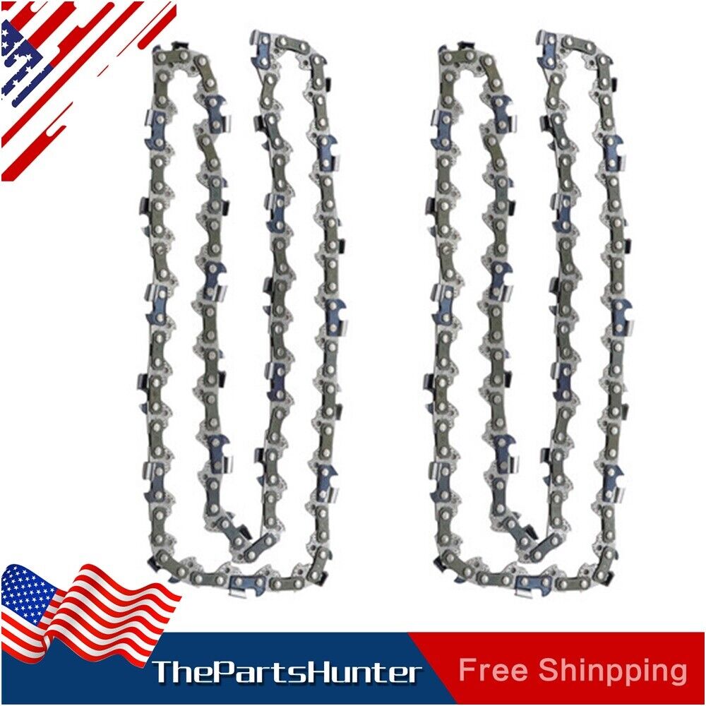Soillar 16-inch Chainsaw Chain 3/8LP .043 55DL (2-Pack) - Compatible with Stihl MS170 MS180 MS171 MS181 Chainsaws - OEM 3005 008 3913