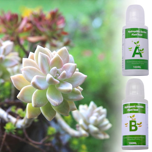 Soilless Cultivation A B Fertilizer Hydroponic Plant Nutrient Solution 200ML Universal Liquid Food Indoor Growing System Gardening Herb Vegetable Flower Planter SUPPplies Accessories Equipment