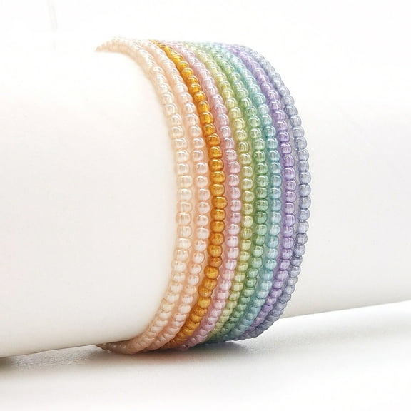 Soimiss 24000 Pieces Beads for Necklace Making Loose Beads Assorted Color for Crafting