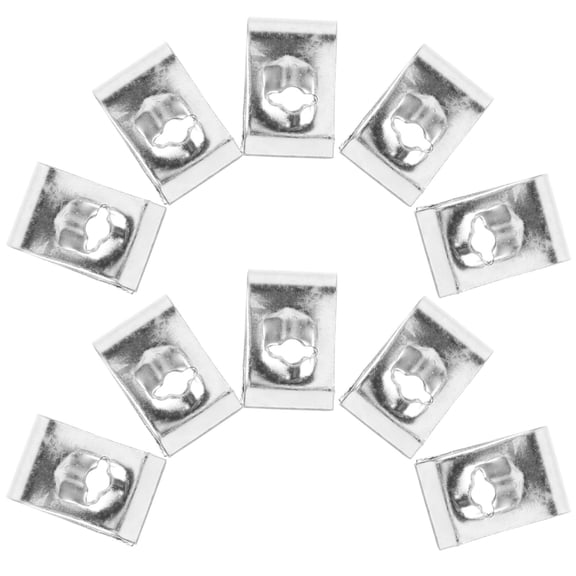 Soimiss 1Pack Rust Resistant Silver U Clips Automotive Screw Fasteners
