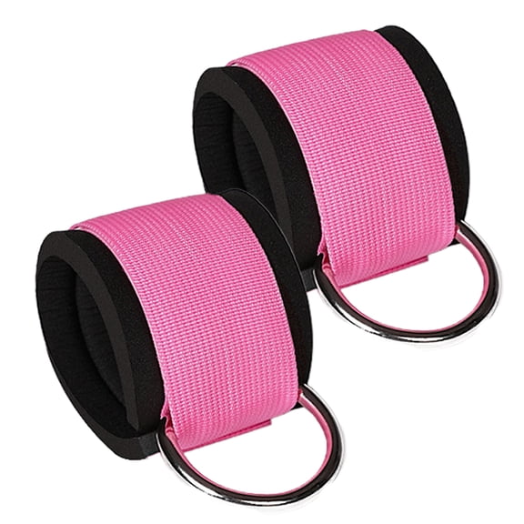 Soimiss 1 Pair Leg Exercise Equipment Weight Resistance Bands Fabric for Fitness Enthusiasts Gym Pink