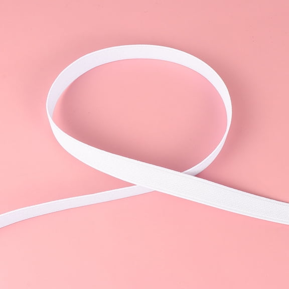 Soimiss 1 Roll Sewing Elastic Roll White for DIY Projects Shoes Accessory