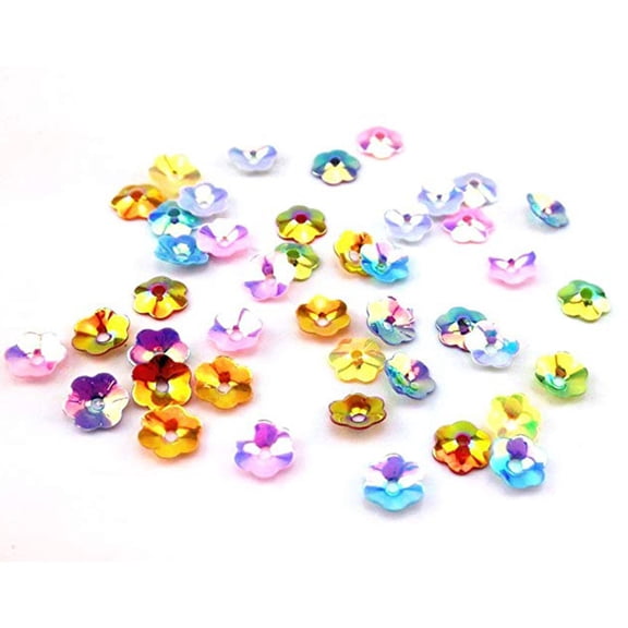 Soimiss Assorted Color Sequin Crafts Supplies for Wedding Cards Scrapbooking and Handmade Decorations