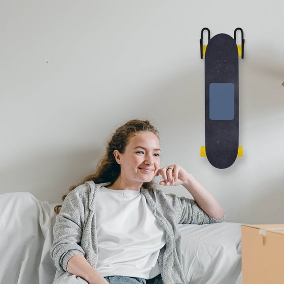 Soimiss 1Set Headphone Wall Hook Black Sliding Plate Type Easy Install and Clean