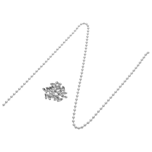 Soimiss Light Fixture Chain Pull Chain Silver Copper 1 Set