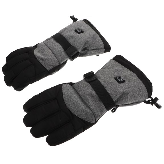 Soimiss 1 Set Cycling Gloves Cold Weather with Grip Enhancement for Outdoor Riding Gray