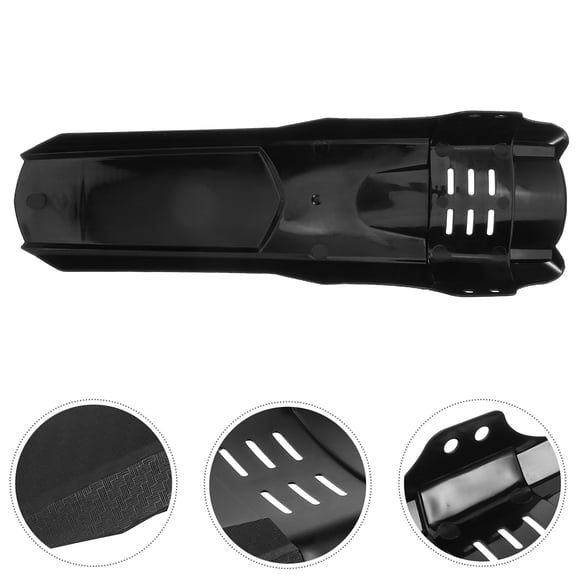 Soimiss 1 Set Cycling Protective Mudguard Black Hard Shell PP Carbon Fiber for Mountain Biking and Cyclists