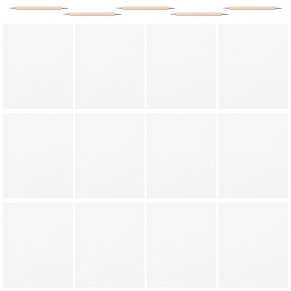 Soimiss 1Set Transfer Carbon Paper Kit with Assorted Color Tracing Paper and Stylus Dotting Tools for Art