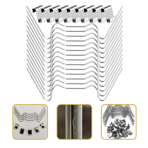 Soimiss W-Shaped Z-Shaped Greenhouse Clips Stainless Steel Easy Install 1Set