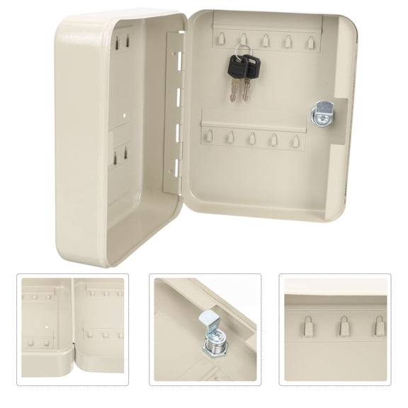 Soimiss Combination Key Safes Box White Iron 1 Set Hospital Use