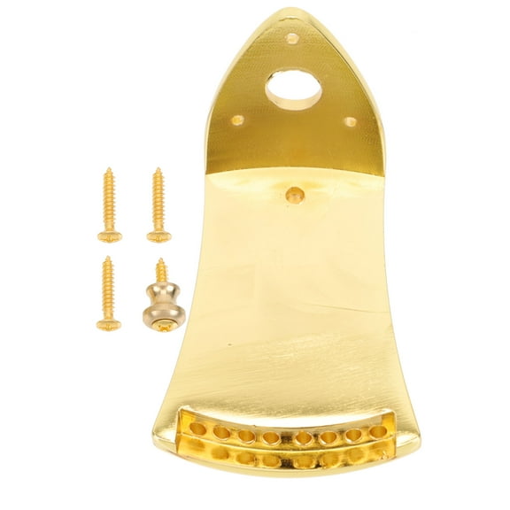 Soimiss 1Set Mandolin Supplies Golden Alloy Tailpiece Essential ng Fixing Tool