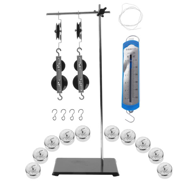 Soimiss 1Set Adjustable Pulley Block Set for Physics Teaching and Mechanics Experiments
