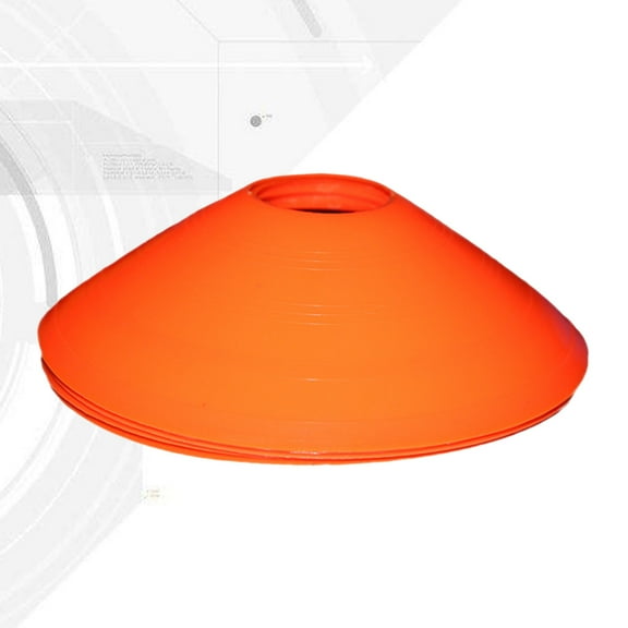 Soimiss 12Pcs Orange Football Training Disc Lightweight Soccer Marker Cones for Field Drills