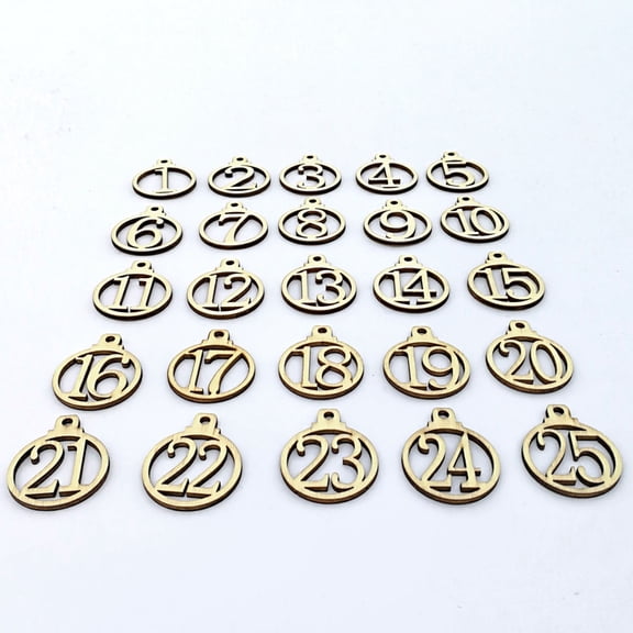 Soimiss 1 Set Name Tags for Presents Round Wood Tags Light Yellow for Weddings