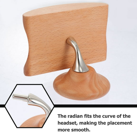 Soimiss Khaki Alloy Headset Holder for Home Use Sturdy Practical Headphone Rack Easy Assembly 1 Set