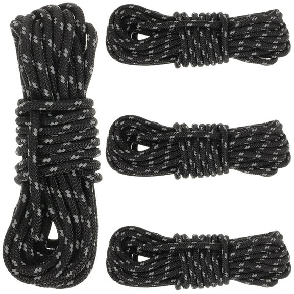 Soimiss 1 Set of Multi-functional Tent Accessories for Camping with Reflective Design Black