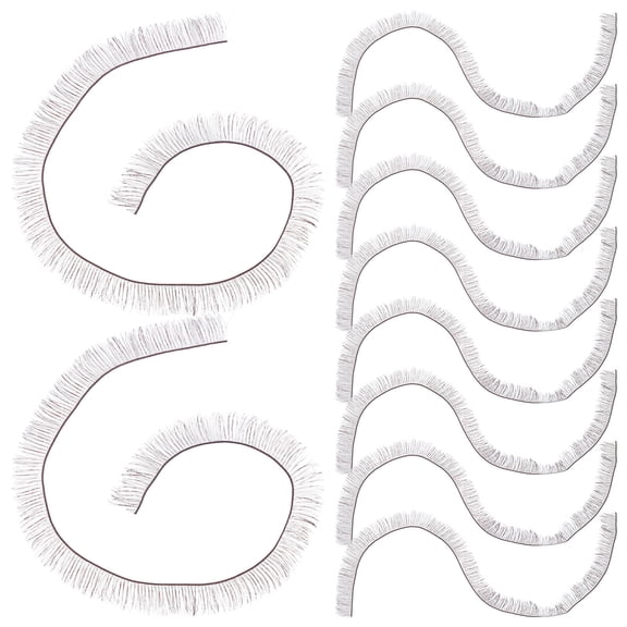 Soimiss Long Eyelashes 10 Pcs Brown Nylon For Diy Lash Extension Kit Crafts