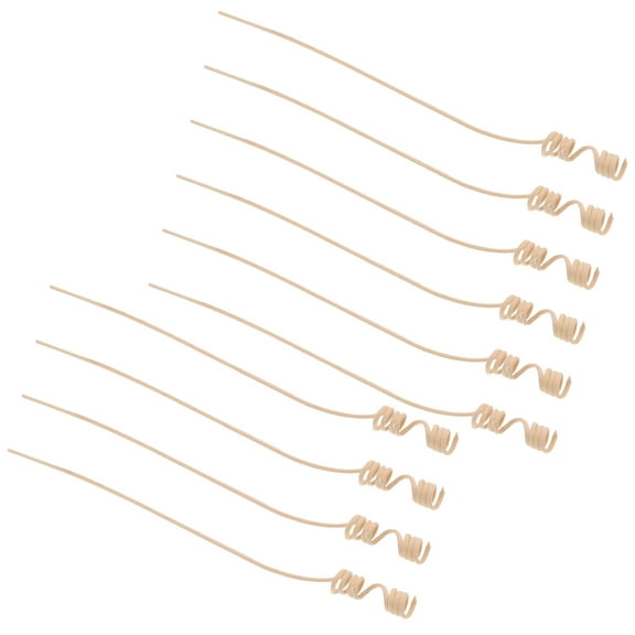 Soimiss 10Pcs Rattan Reed Diffuser Sticks Light Yellow for Essential Oil Aroma Dispersing