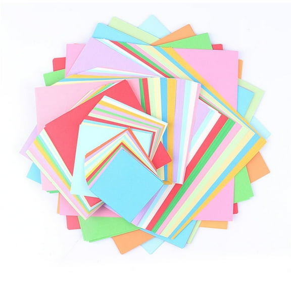 Soimiss 1000pcs Craft Paper Sheet Assorted Color for DIY Craft