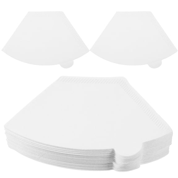 Soimiss 100pcs Splash Prevention Coffee Filter White Round for Friends Use