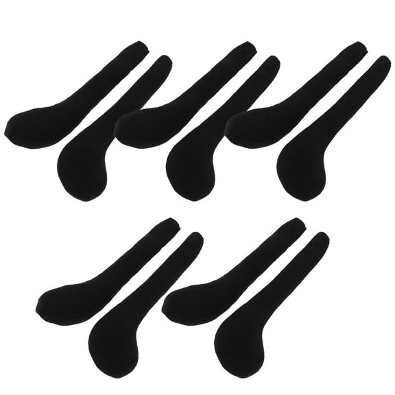 Soimiss 10Pack Black Plush Long Legs For Crafting Projects And Doll Accessories