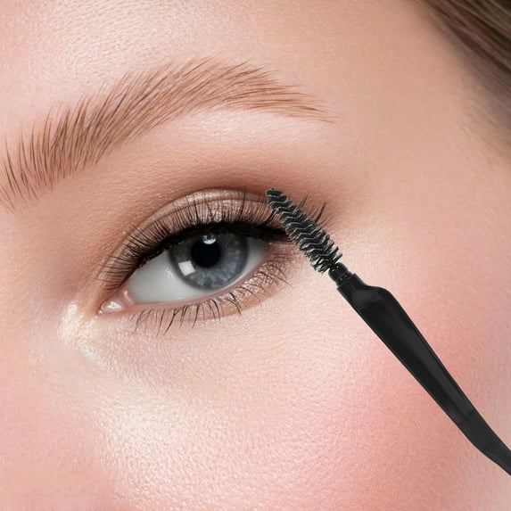 Soimiss 10Pcs Lash Separating Tool and Eyebrow Comb Black Multipurpose Makeup Brush