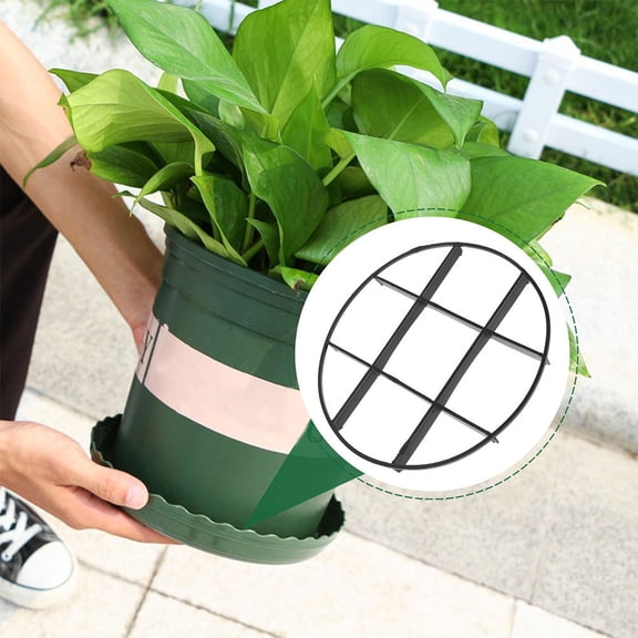Soimiss 10Pcs Minimalist Black Pot Elevators for Plants with Heat Protection and Airflow