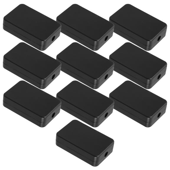 Soimiss 10Pcs Black ABS Waterproof Electronic Junction Box Enclosure for Indoor Home Projects