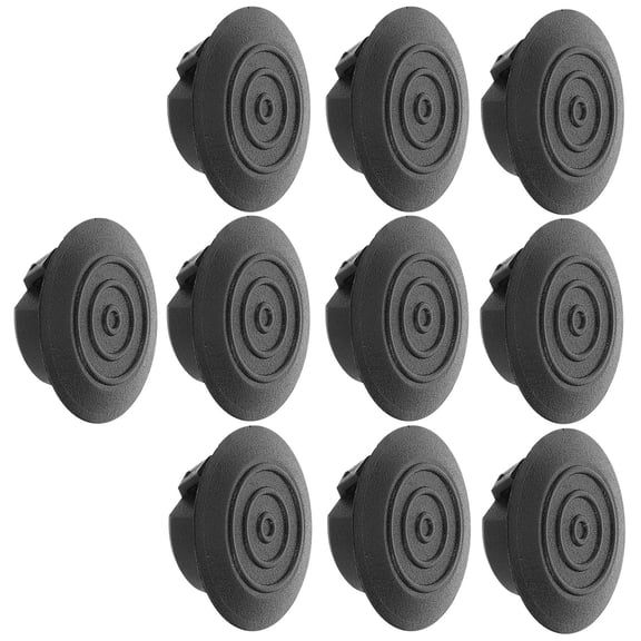Soimiss Flush Mount Hole Plug Drain Hole Cover Plastic 10pcs Black