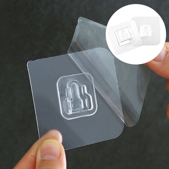Soimiss Adhesive Wall Hooks 12 Sets Acrylic Dimensional Stability for Indoor Use