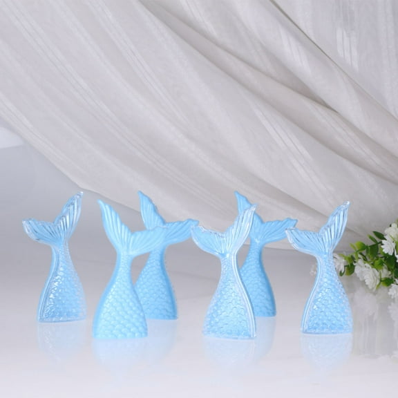 Soimiss Blue Mermaid Tail Candy Boxes for Party Favors and Decor Material 12 Pieces