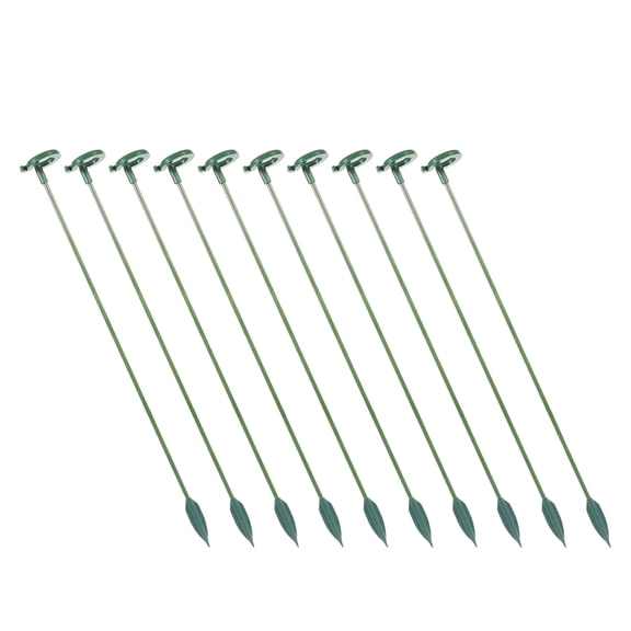 Soimiss 12Pack Plant Stake Green PP Growth Assistance For Potted Plants And Orchids In Indoor Gardening