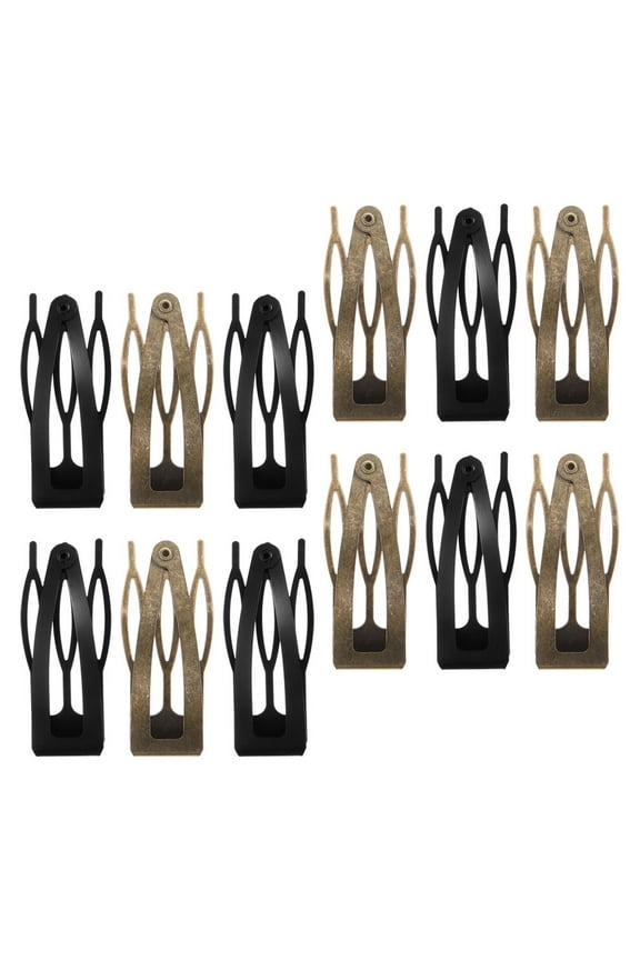 12Pack Small Snap Hair Clips Hair Styling for Different Occasions in Black Color