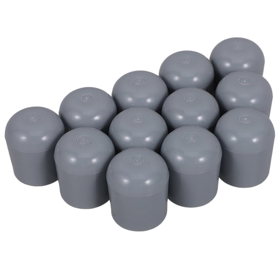 Soimiss 12Pcs Patio Chair Leg Caps Grey Furniture Floor Protectors For Office Use