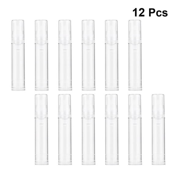 Soimiss 12Pcs Empty Spray Bottle White Refillable Fine Mist Press Pump for Storage Use