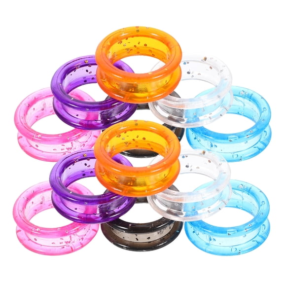 Soimiss 12Pcs Silicone Scissors Finger Rings for Grooming and Hair Cutting Finger Protection