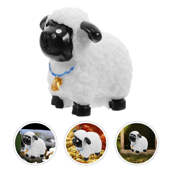 Soimiss 12pcs Goat Outdoor Statue Decorative Resin Sheep Figure for Coffee Shop Ambience General Users