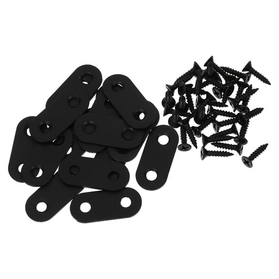 Soimiss Metal Brackets for Shelves Black Layer Board Support Furniture Assemblers 16 Sets