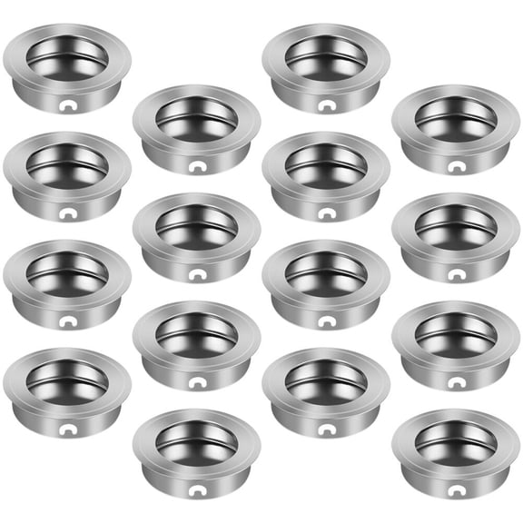 Soimiss 16Pcs Polished Stainless Steel Cabinet Handles for Furniture and Drawers