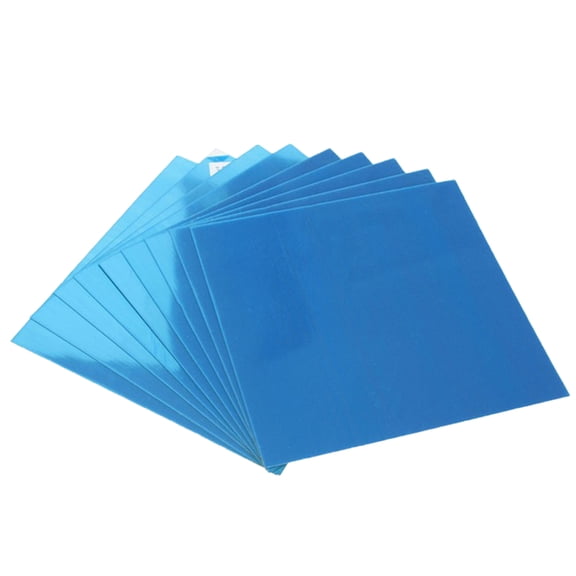 Soimiss 18Pcs Blue Mirror Sticker Endurable Decorative Adhesive for Wall Car and Hotel Use