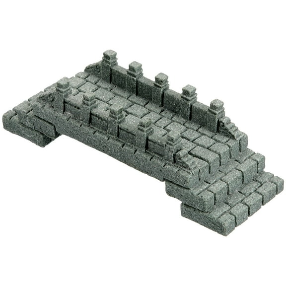 Soimiss Small Stone Bridge Model Arch Bridge Olive Green Sandstone 1Pack