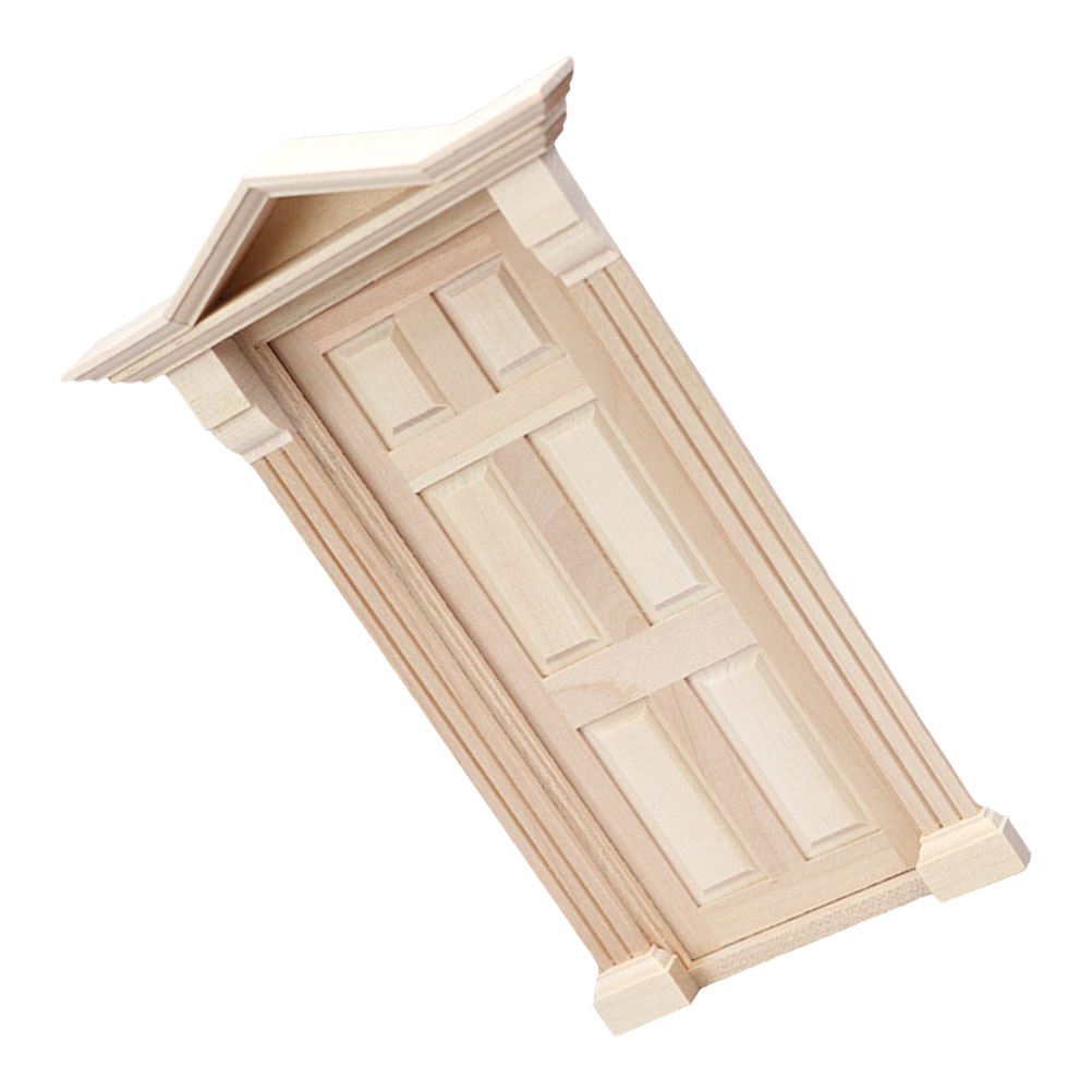 Soimiss mini door ornament Wood Mini Door Decoration for House Model ...