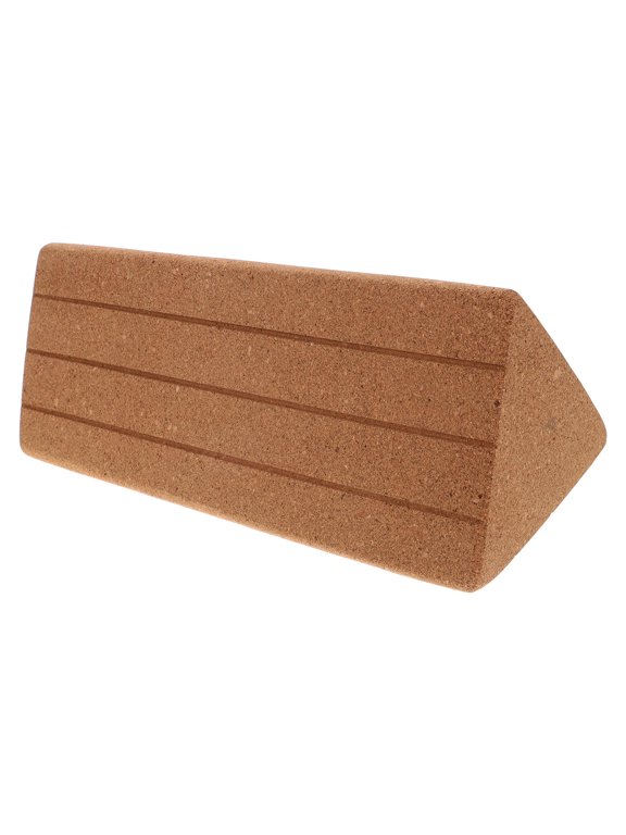 Cork Yoga Block Yellow Non-Slip Lightweight for Yoga