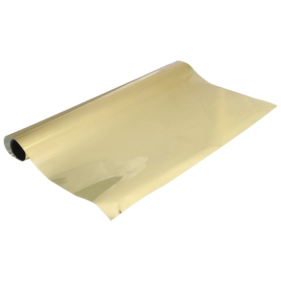 Soimiss 1Pc Simple Golden Window Sticker for Glass Sunproof Privacy and Heat Insulation